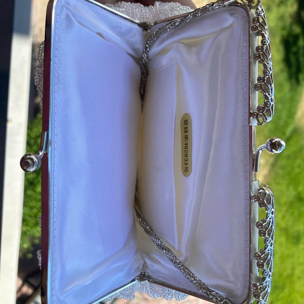 Small white stringed gem bag - Picture 4 of 4